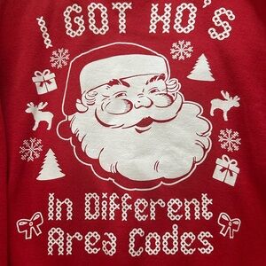Red Santa Graphic Sweatshirt
